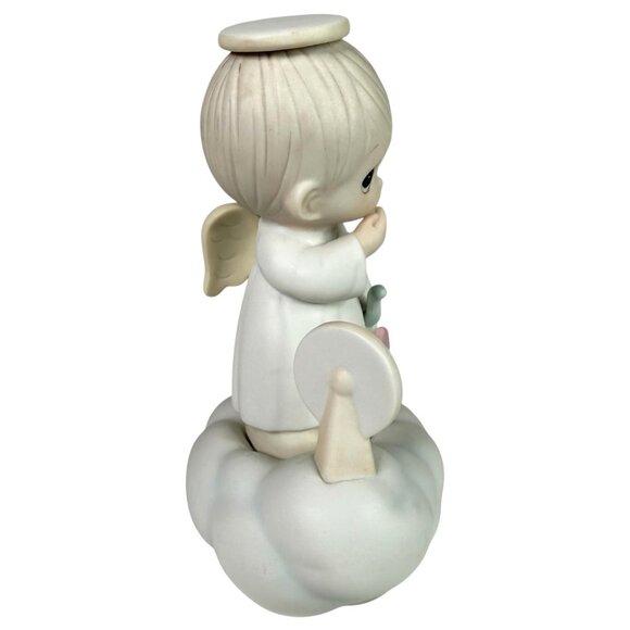 1985 Precious Moments Sending My Love Angel Cupid Figurine On Cloud 100056 VTG - Picture 3 of 9